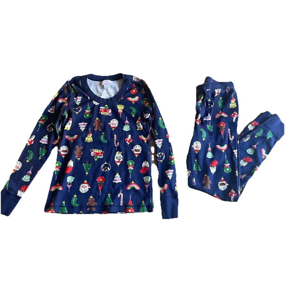 Hanna Anderson Women's SM Christmas Heirloom Ornaments Organic Cotton Pajama Set